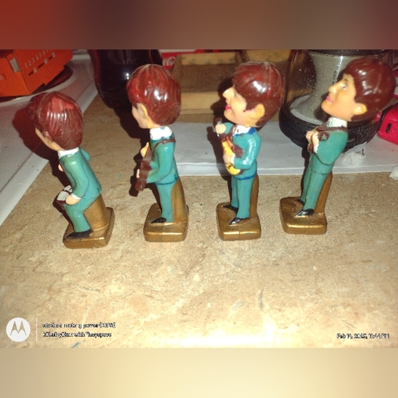 BEATLES BOBBLE HEAD 4" FIGURES MADE IN HONG KONG 1960'S - Picture 5 of 13